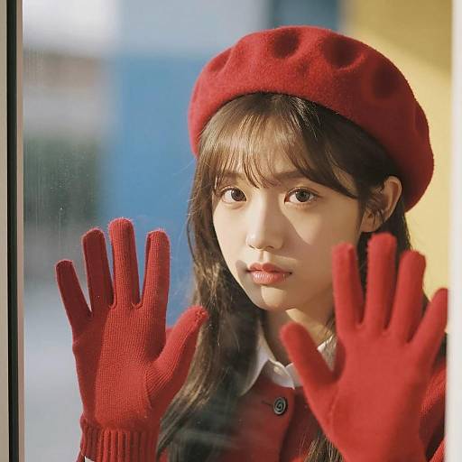 Contemplative Girl at the Window