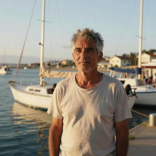 Cinematic Portrait at Fishing Harbor