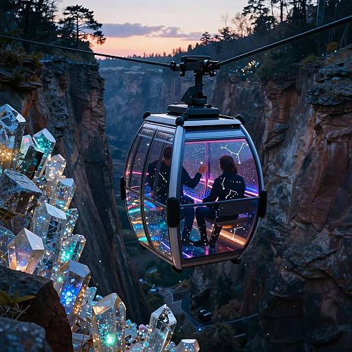 Glass Bottom Gondola Over Crystal Canyon