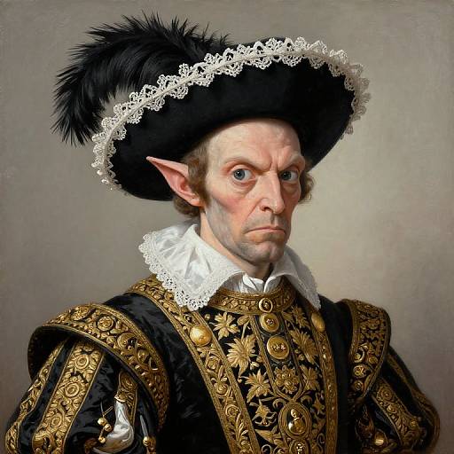 Alien King Henry VIII Portrait