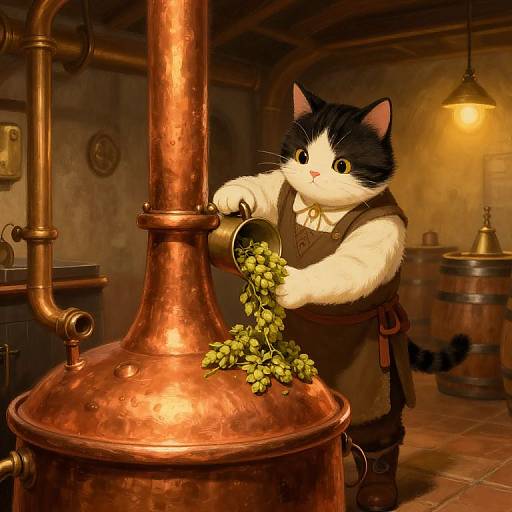 Hopcat the Brewmaster Cat
