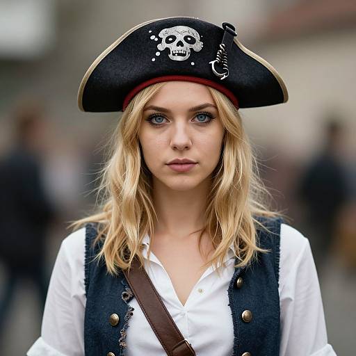 Realistic Pirate Girl Portrait
