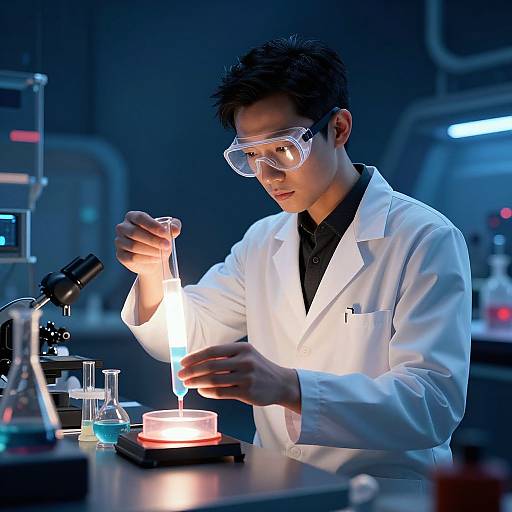 Megamind in Futuristic Science Lab