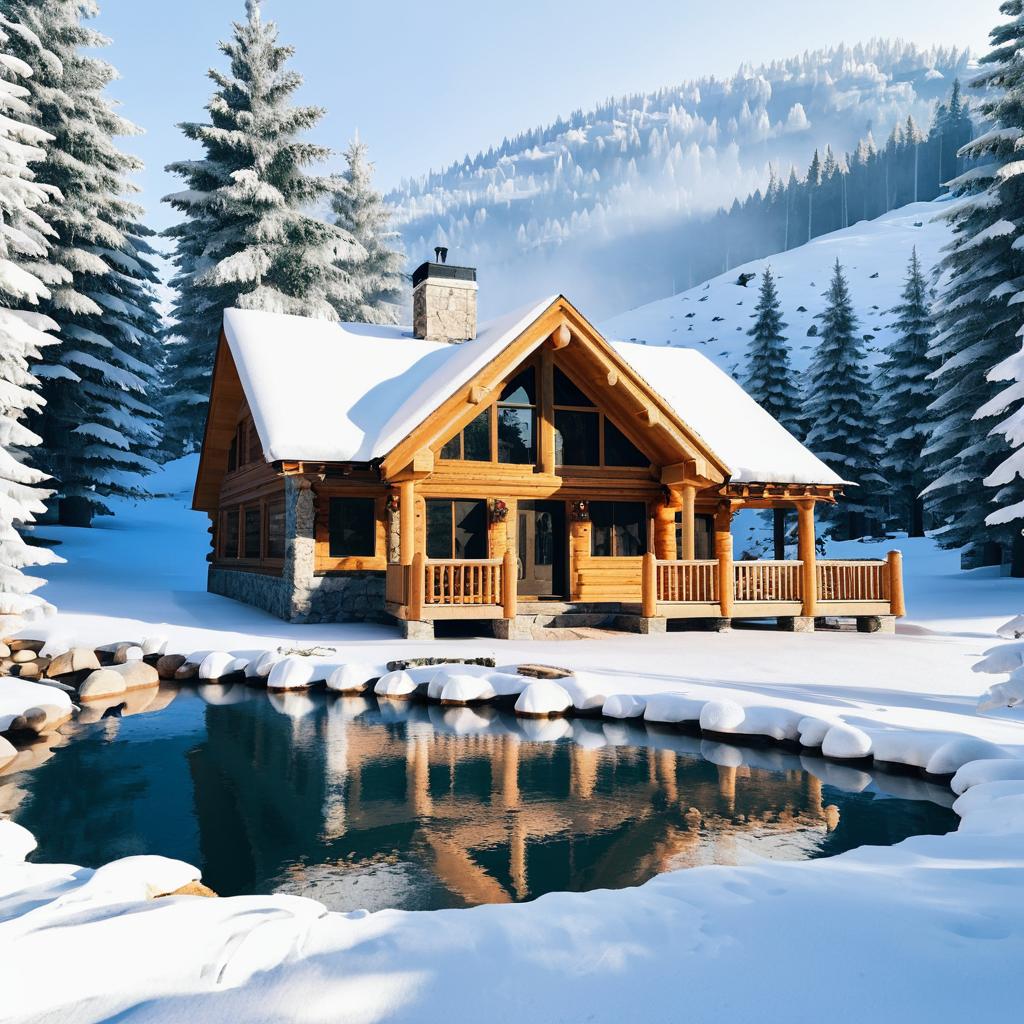 Winter Wonderland: Cozy Mountain Cabin