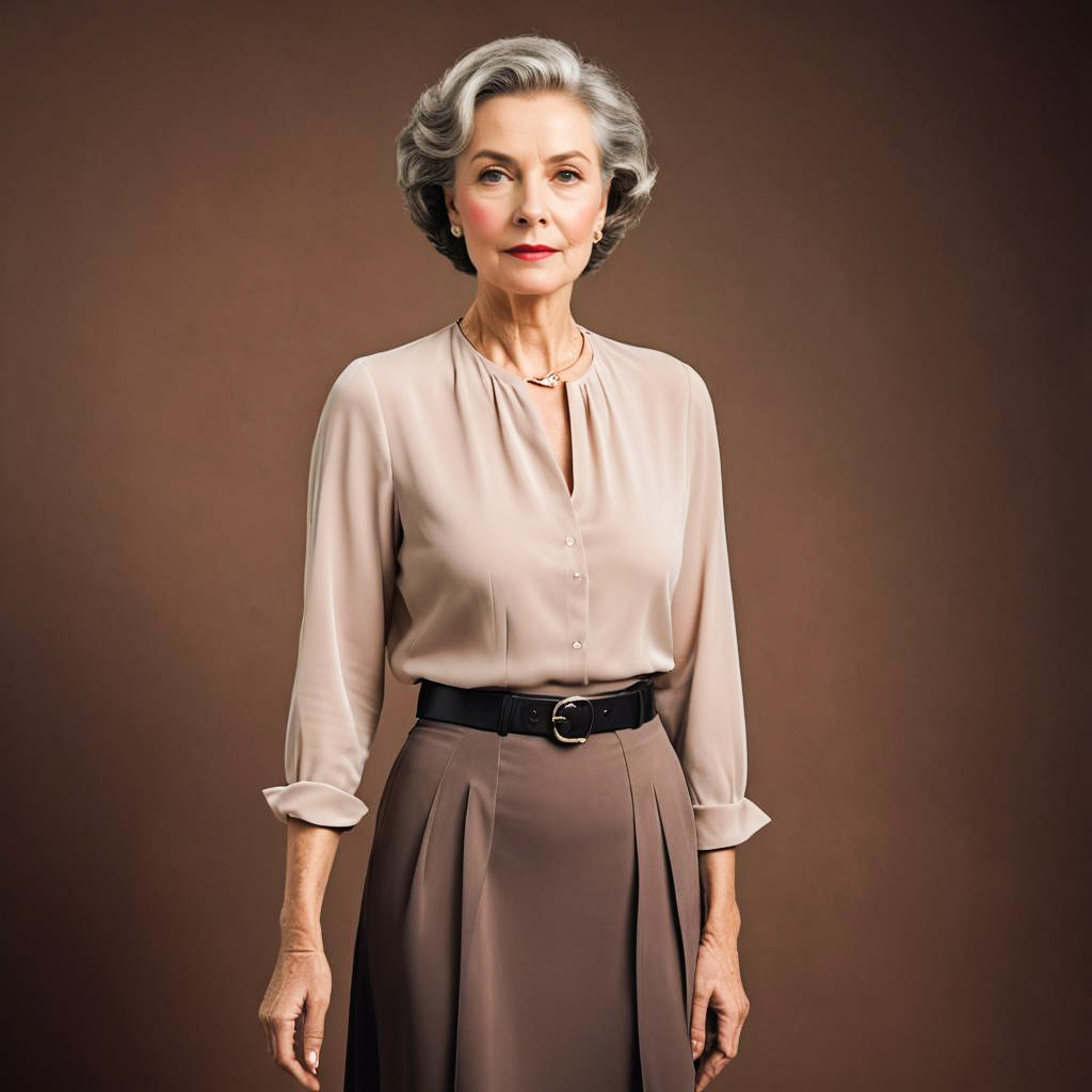 Elegant Photo-Shoot of Confident Older Lady