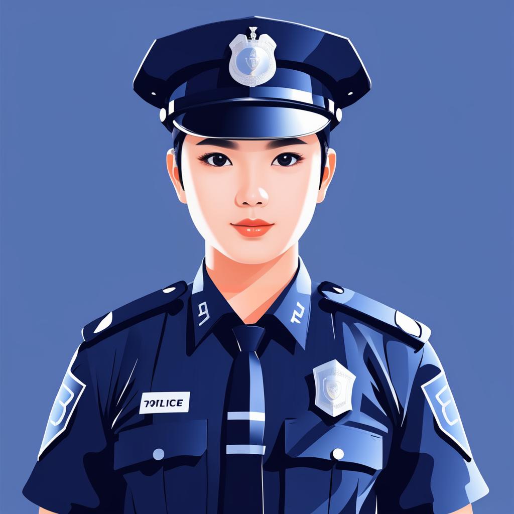 Seductive Police Officer Character Design