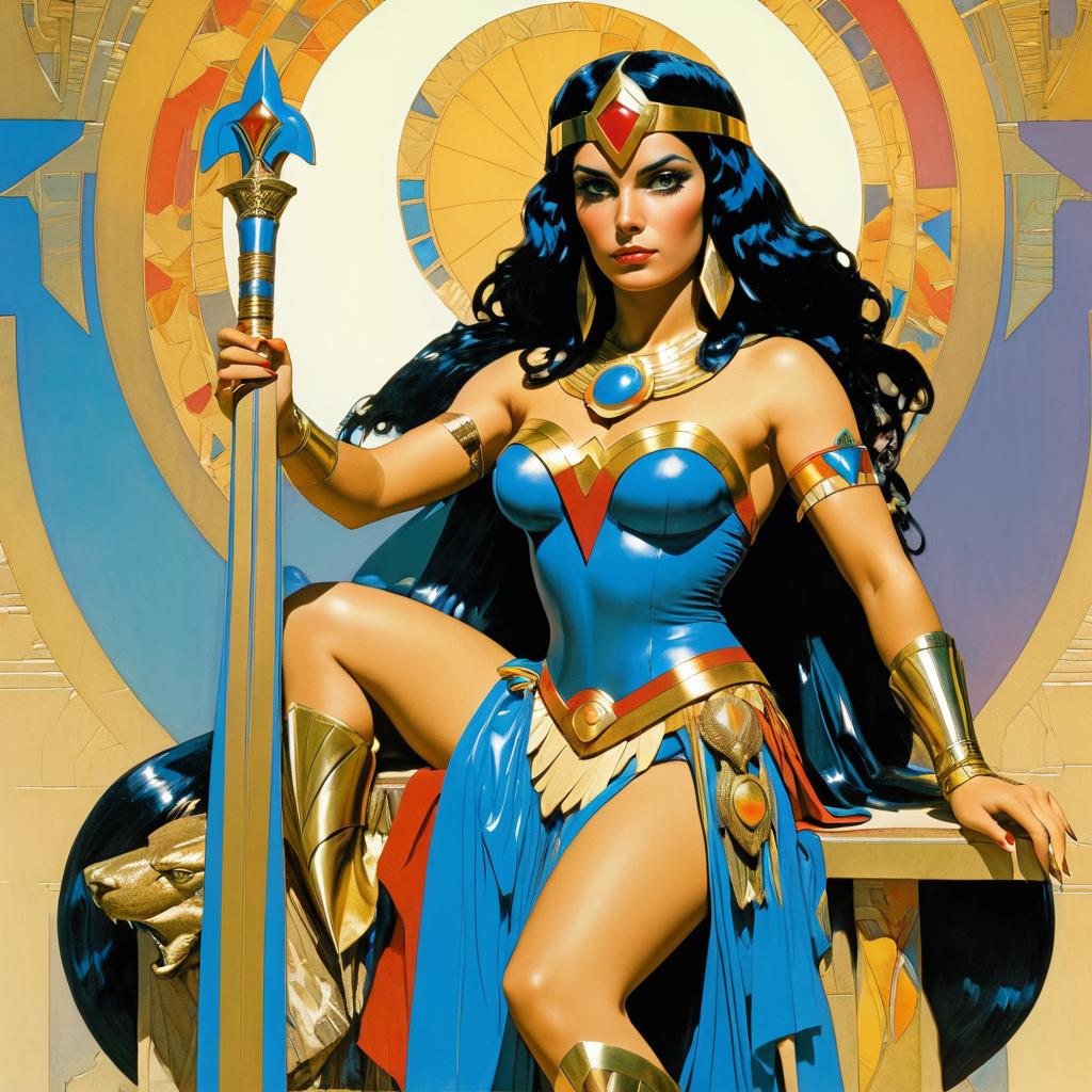 Cleopatra Reimagined as Wonder Woman