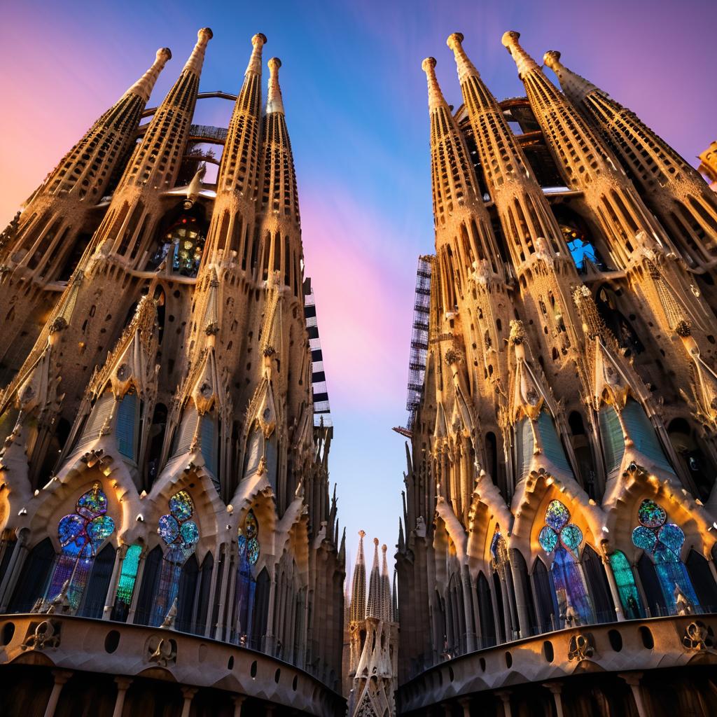 Sagrada Familia Dusk: A Glowing Masterpiece