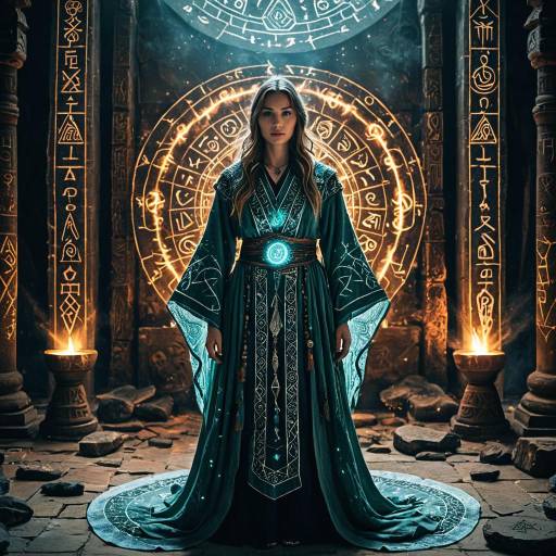 Arcane Sage in Enchanted Chamber