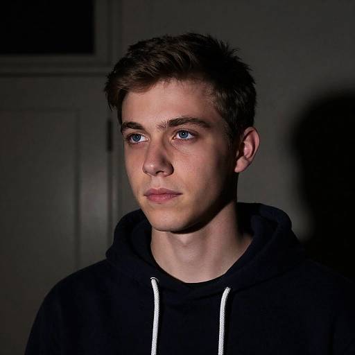 Intense Portrait of a Young Man