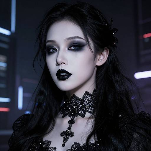 Victorian Gothic Femme Fatale Look