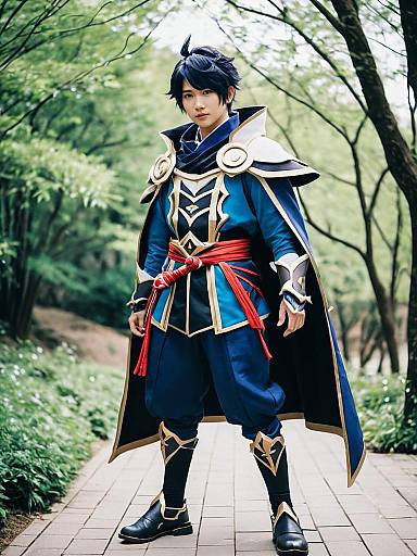 Childe Cosplay Full-Body Fantasy Portrait