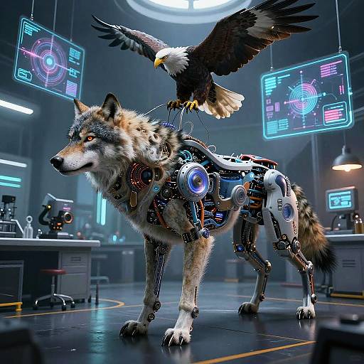 Futuristic Mythical Animal Hybrid Lab