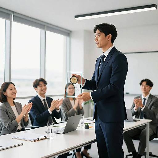 Modern Corporate Award Presentation Moment