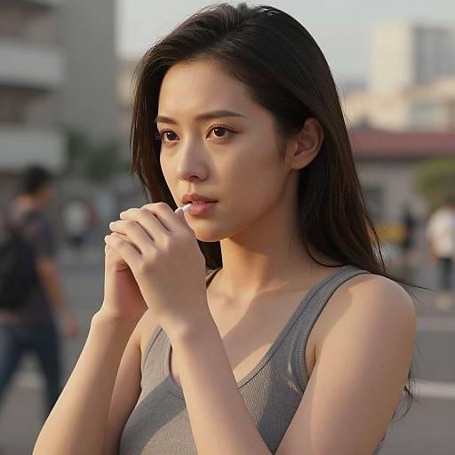 Cinematic Portrait of Young Woman