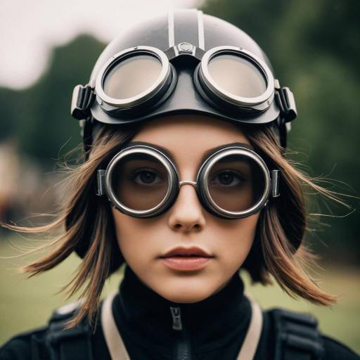 Realistic Solo Girl with Blurry Background