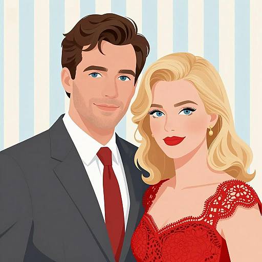 Elegant Couple in Formal Attire