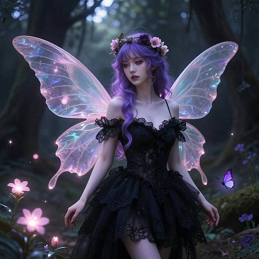 Ethereal Fairy in Mystical Forest