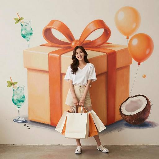 Tangerine Latte Graffiti Shopping Ad