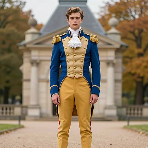 Photorealistic Prince Charming in Military Attire