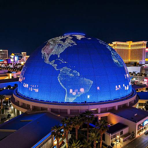 Futuristic Vegas Neon Dome
