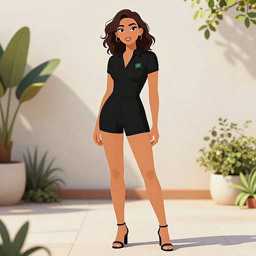 Sporty Fashion Editorial in Garden