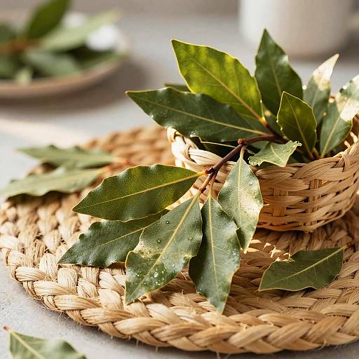 Tender Bay Leaves in Soft Afternoon Light