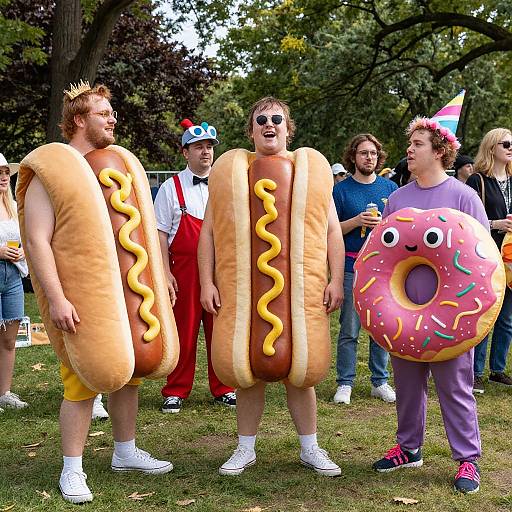 Playful Friends in Funny Fat Suits