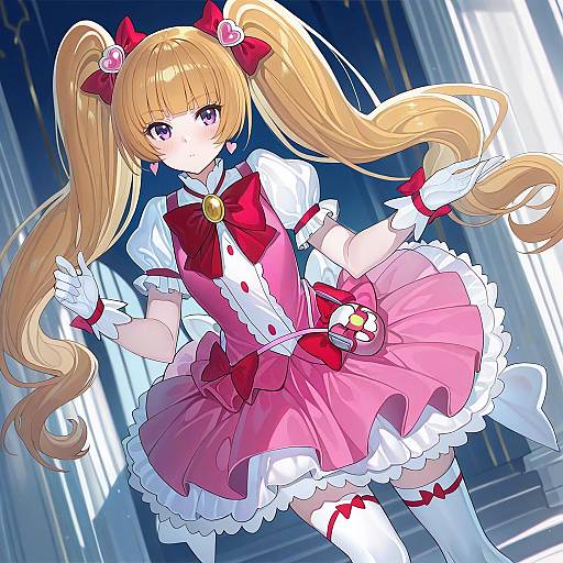 Illustration of Aisaki emiru, precure in the style of Echj