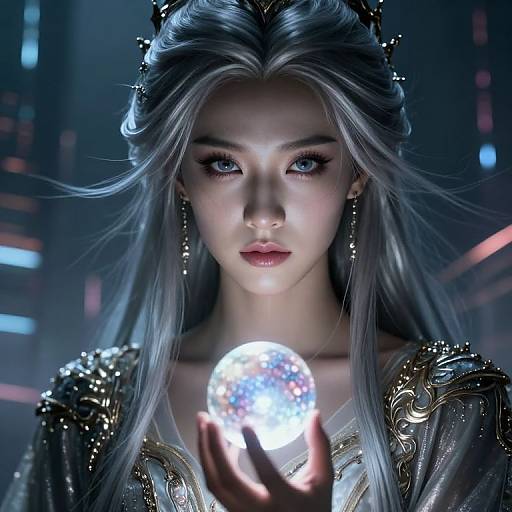 Ultra-Realistic Mystical Oracle Portrait