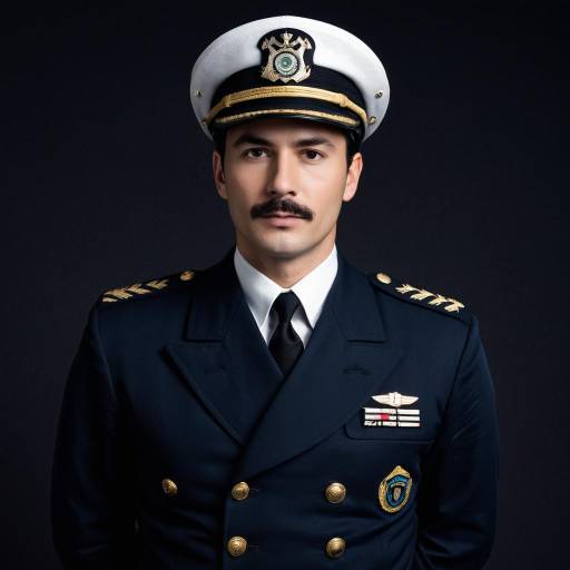 Harbor Patrol Captain in Navy Uniform