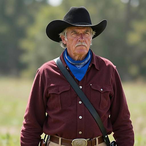 Confederate Civil War Portrait in Nature