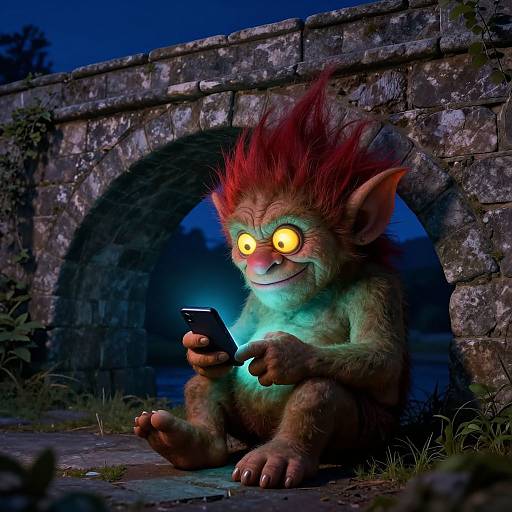 Mischievous Troll Under Bridge Meme