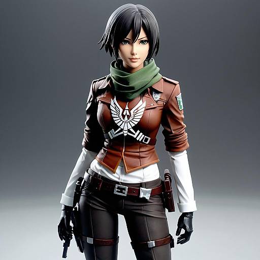 Mikasa Ackerman in AOT Style