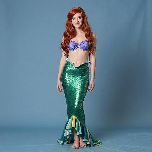 Realistic Little Mermaid Ariel in Costume