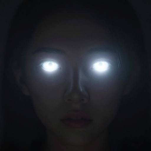 Glowing Eyes in Dark Mist