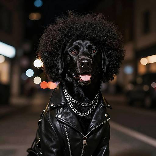 Afro Labrador in Street Fashion