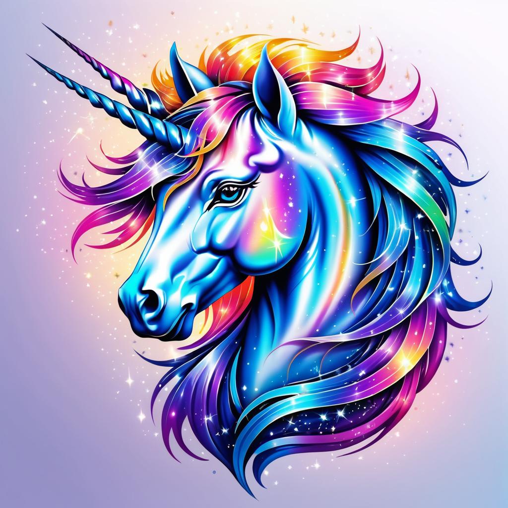 Vibrant Unicorn Tattoo Design Concept