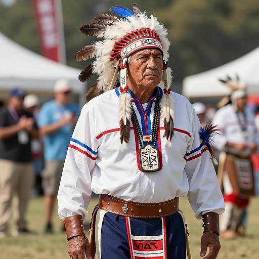 Traditional Native American Costume Portrait