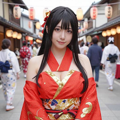 Vibrant Japanese Festival Cosplay