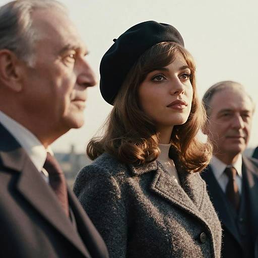 1969 Paris Beret Portrait Cinematic Close-Up