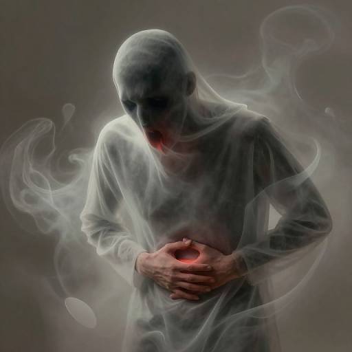 Conceptual Artwork of Illness and Struggle