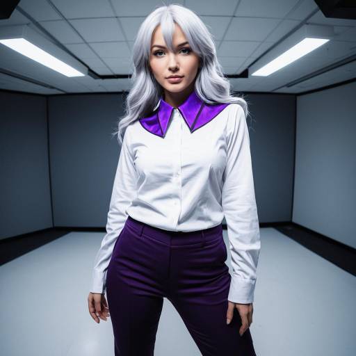 Chic Johngalli Cosplay Idea with Silver Hair