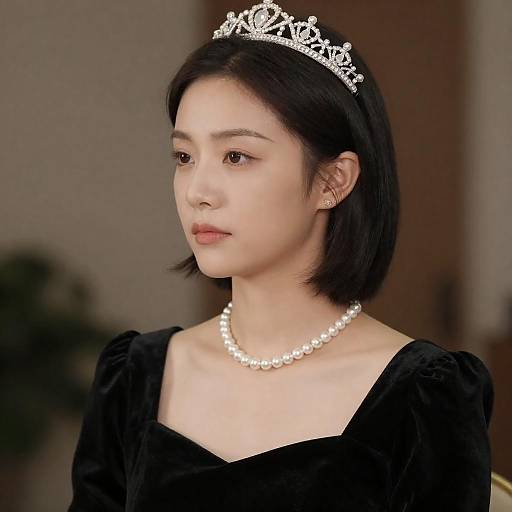 Elegant Portrait of a Woman in Black