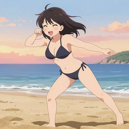 Nagatoro Dynamic Bikini Beach Pose