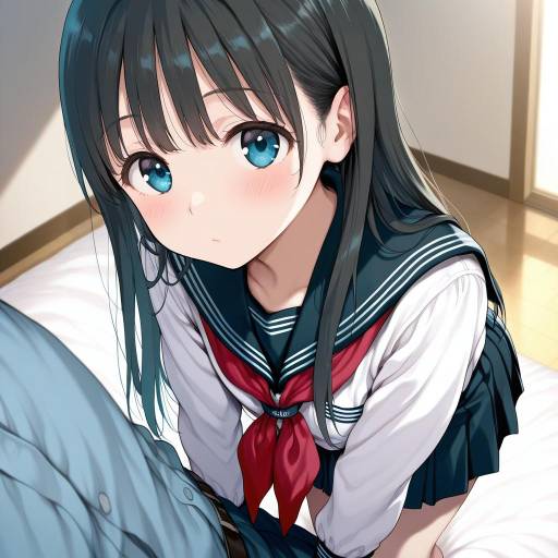 Illustration of Akebi komichi, akebi-chan no serafuku in the style of Kedamono kangoku-tou