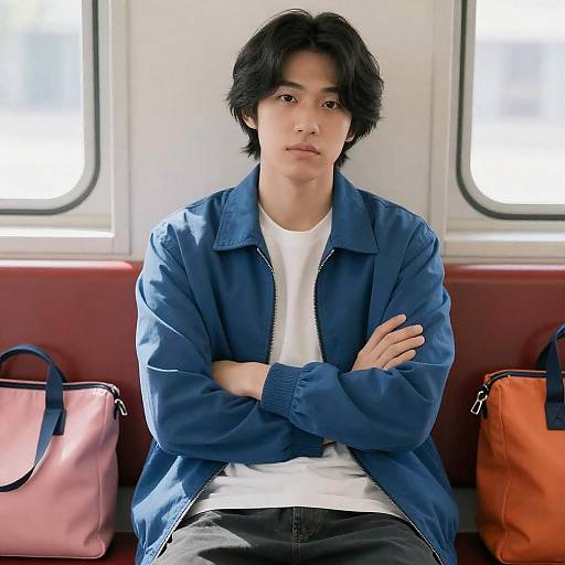 Casual Portrait of Young Man in Sunlight