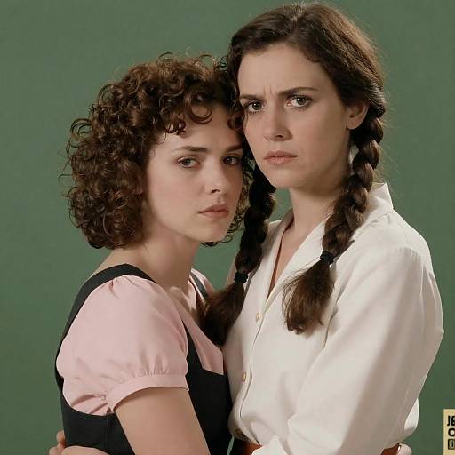 Emotional Vintage Photograph of Two Women