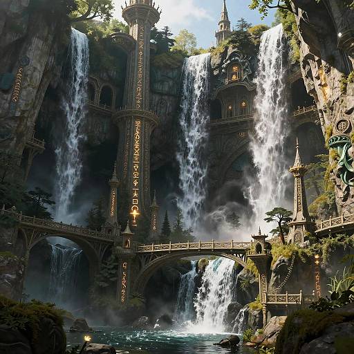 Hidden Elven City in Cliffs