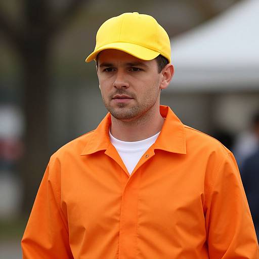 Man in Worker Bee Costume